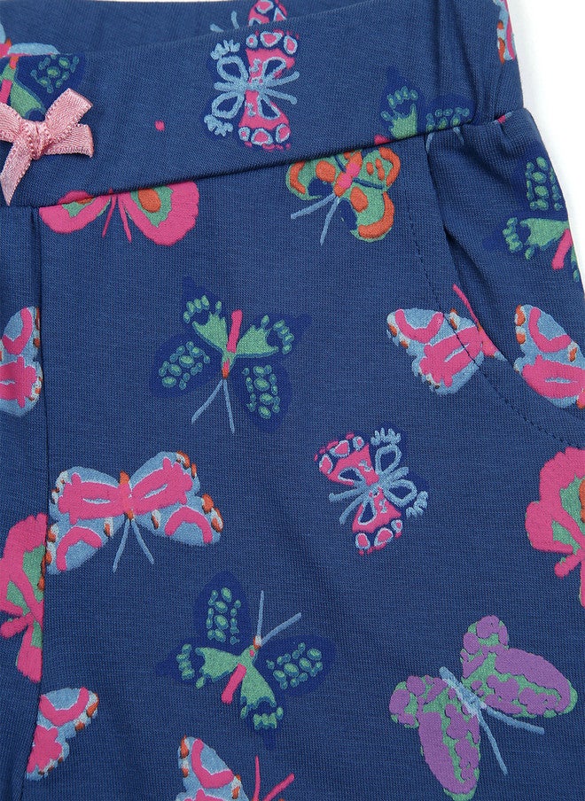 BONTOTS Infant Girls Flutter Fun Printed Organic Cotton Pyjama - Image 5